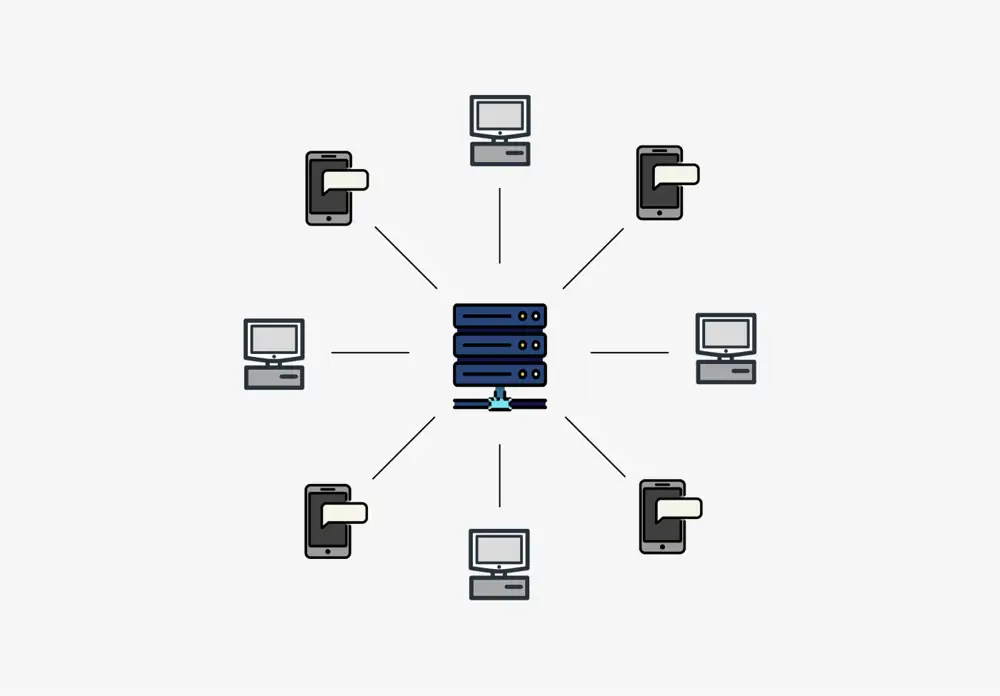 서버와-네트워크로-연결됨
